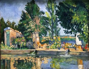 Поль Сезанн - Жа де Буффан, бассейн, ок. 1876 г. (холст, масло - гос. Эрмитаж, колл. О. Кребса)