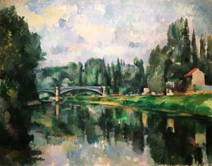 Поль Сезанн - Мост через Марну в Кртее (Берега Марны) 1894-1895 (холст, масло - Пушкинский музей МСК)