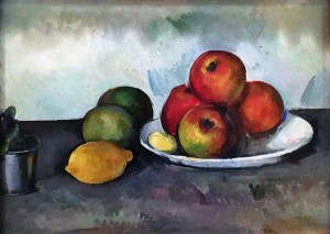 Поль Сезанн - Натюрморт с яблоками, ок. 1890 г. (холст, масло - гос. Эрмитаж, колл. О. Кребса)