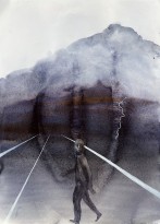 Егор Корягин — Через шоссе, 2020 (бумага, акварель)