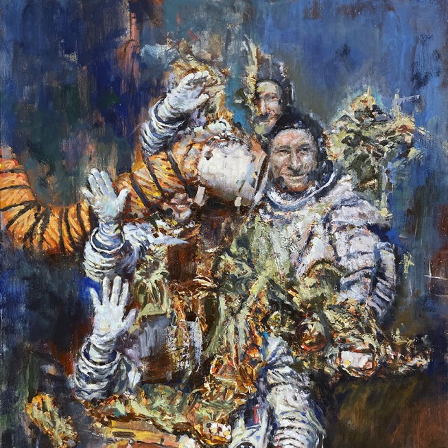 Роман Казус — Мертвая звезда, 2019 (холст, акрил, масло)