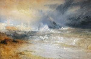 Waves Breaking against the Wind 1840