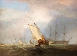 Van Tromp Returning after the Battle off the Dogger Bank exhibited 1833