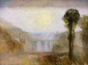 Bridge and Goats The Ponte Delle Torri, Spoleto 1840-5