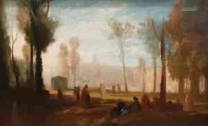 Rouen A View frow the Left Bank in the Fauboufg St-Sever 1827-8