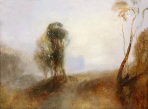 Sunrise, a Castle on a Bay Solitude 1840-5