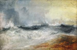 Waves Breaking against the Wind 1840
