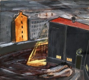 Александр Арефьев - Ночной пейзаж, 1955