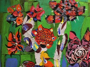 Альфред Пеллан - Зеленый сад (фрагмент), 1958