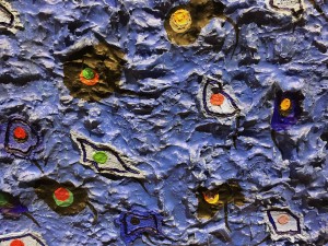 Альфред Пеллан - Синий сад (фрагмент), 1958