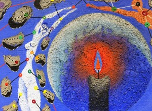 Альфред Пеллан - Синий сад (фрагмент), 1958