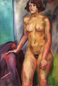 Анри Эпштейн - Стоящая обнаженная, ок. 1920