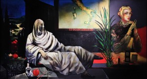 Дитер Вайденбах - Гете под драпировкой, 1984 (Холст, масло, 140х260) 