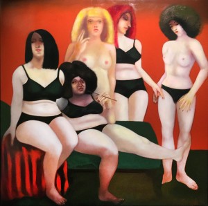 Дитер Вайденбах - Дамы из Вайсенфельса, 1975 (холст, масло, 130х1230 см)