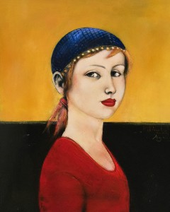 Дитер Вайденбах - Дочь Агнес, 2015 (ДСП, масло, 30х24 см)