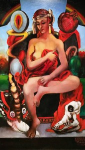 Дитер Вайденбах - Земля, 1979 (ДСП, масло, 175х100 см)