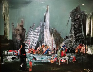 Дитер Вайденбах - Искушение Святого Антония. Граунд-Зиро. День памяти, 2011 (холст, масло, 140х180 см)