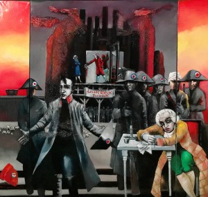 Дитер Вайденбах - Мирабо и Наполеон, 2014 (холст, масло, 190х200 см)