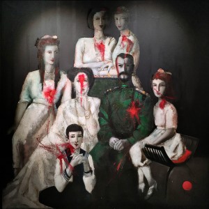 Дитер Вайденбах - Мученичество царской семьи, 1990 (холст, масло, 180х180 см)
