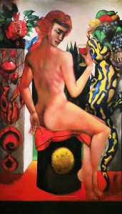 Дитер Вайденбах - Огонь, 1979 (ДСП, масло, 175х100)