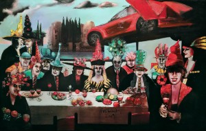 Дитер Вайденбах - Пир дураков, 2009, (холст, масло, 140х220 см)