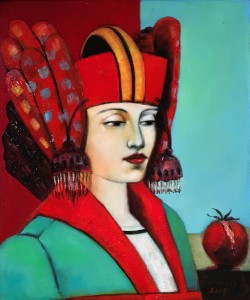 Дитер Вайденбах - Серия 'Русские девушки', Анастасия, 2018 (холст, масло, 60х50)