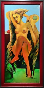 Дитер Вайденбах - Утренний ангел, 2008 (холст, масло, 145х65 см)