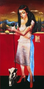 Дитер Вайденбах - Юдифь, 2003 (ДСП, масло, 150х75 см)