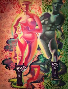 Елена Кулик - Ева и Адам, 2018 (холст, масло)