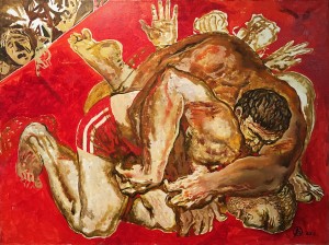 Елизавета Березина - Спарринг, 2011 (холст, масло)