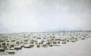Жан Поль Лемье - Заснеженный город, 1963