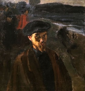 Кузьма Петров-Водкин - Автопортрет в берете, 1903