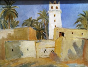 Кузьма Петров-Водкин - В оазисе (негритянская деревня), 1907