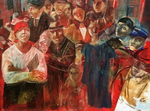 Кузьма Петров-Водкин - В трамвае, 1936