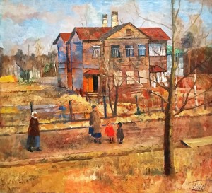 Кузьма Петров-Водкин - Весенний этюд. Шувалово, 1927