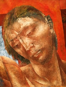 Кузьма Петров-Водкин - Голова Христа, 1921