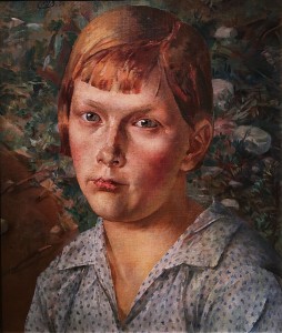 Кузьма Петров-Водкин - Девочка в лесу, 1938