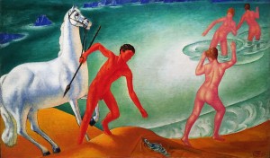 Кузьма Петров-Водкин - Жаждущий воин, 1915