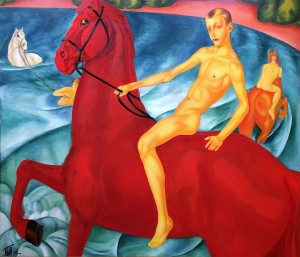 Кузьма Петров-Водкин - Купание красного коня, 1912