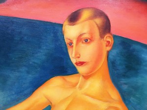 Кузьма Петров-Водкин - Купание красного коня (фрагмент), 1912