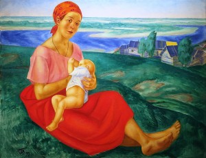 Кузьма Петров-Водкин - Мать, 1913