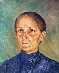 Кузьма Петров-Водкин - Портрет А. П. Петровой-Водкиной, 1909