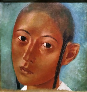 Кузьма Петров-Водкин - Портрет Мальчика-Узбека, 1921