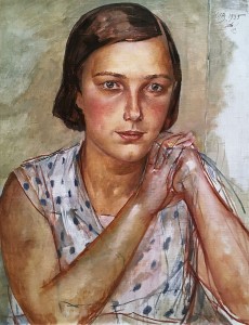 Кузьма Петров-Водкин - Портрет дочери, 1935