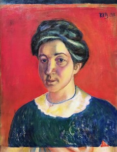 Кузьма Петров-Водкин - Потрет жены художника, 1910