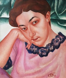 Кузьма Петров-Водкин - Потрет жены художника, 1913