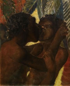 Кузьма Петров-Водкин - Поцелуй, 1907