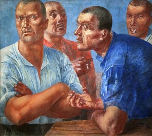 Кузьма Петров-Водкин - Рабочие, 1926