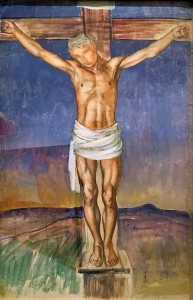Кузьма Петров-Водкин - Распятие, эскиз для Крестовоздвиженской церкви в Хволынске, 1910