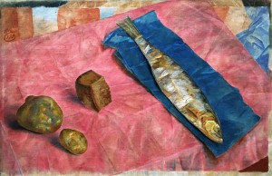 Кузьма Петров-Водкин - Селедка, 1918